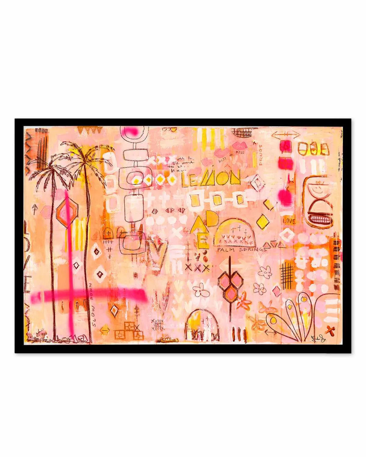 Sipping Lemonade by Jackie Green | Art Print from Olive et Oriel where you can shop wallpaper and artworks online