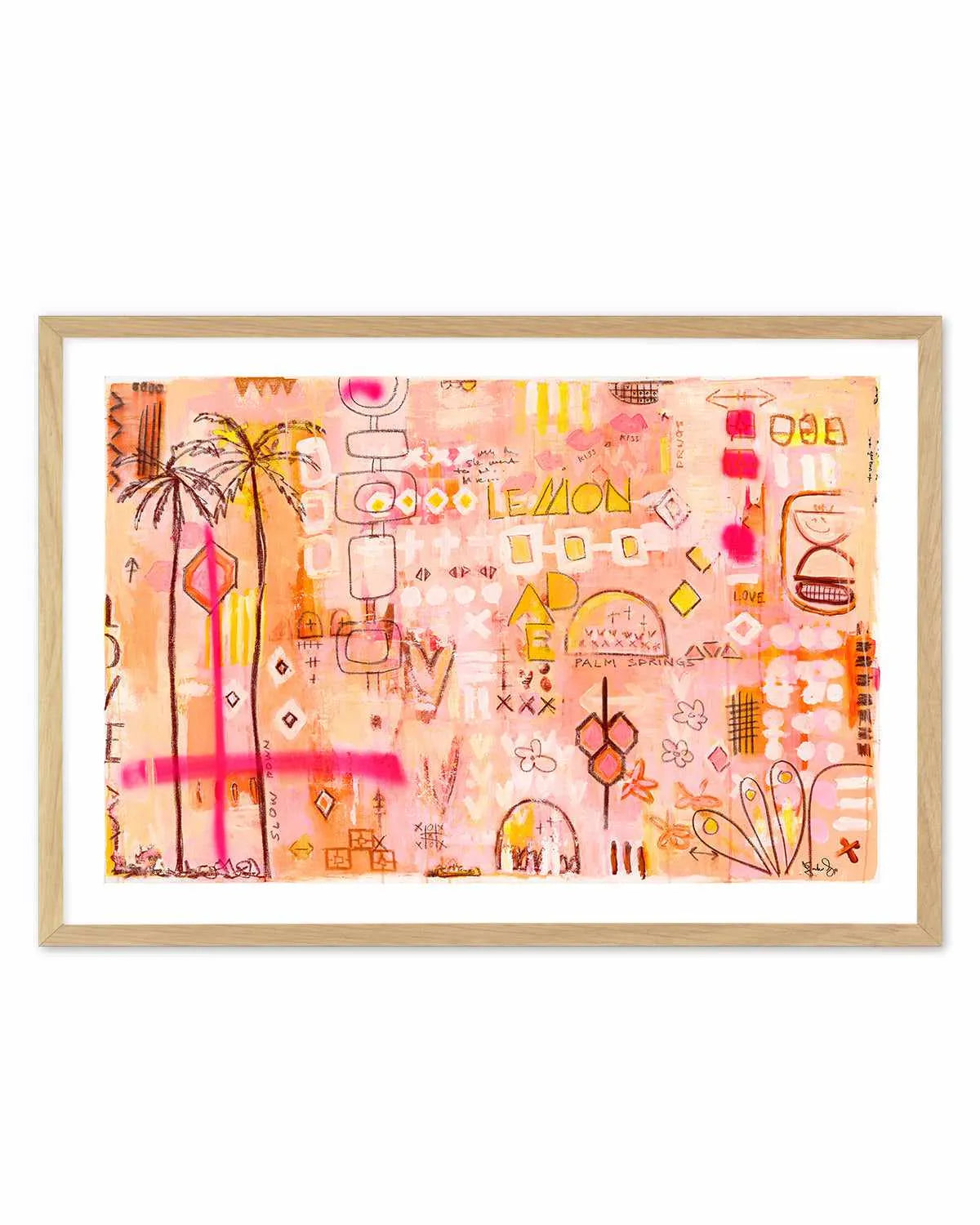 Sipping Lemonade by Jackie Green | Art Print from Olive et Oriel where you can shop wallpaper and artworks online