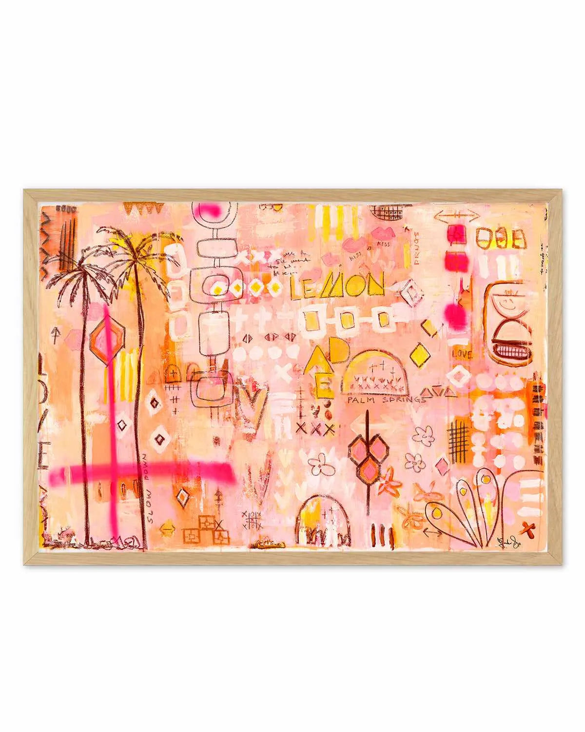 Sipping Lemonade by Jackie Green | Art Print from Olive et Oriel where you can shop wallpaper and artworks online