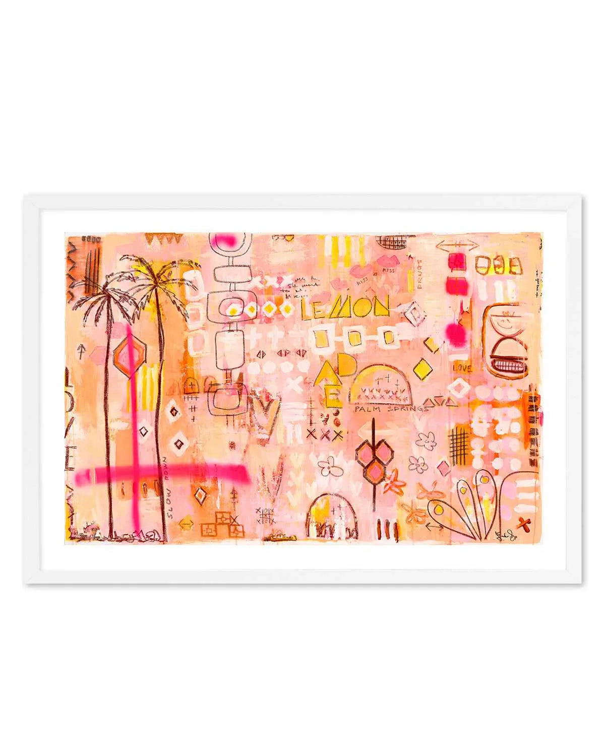 Sipping Lemonade by Jackie Green | Art Print from Olive et Oriel where you can shop wallpaper and artworks online