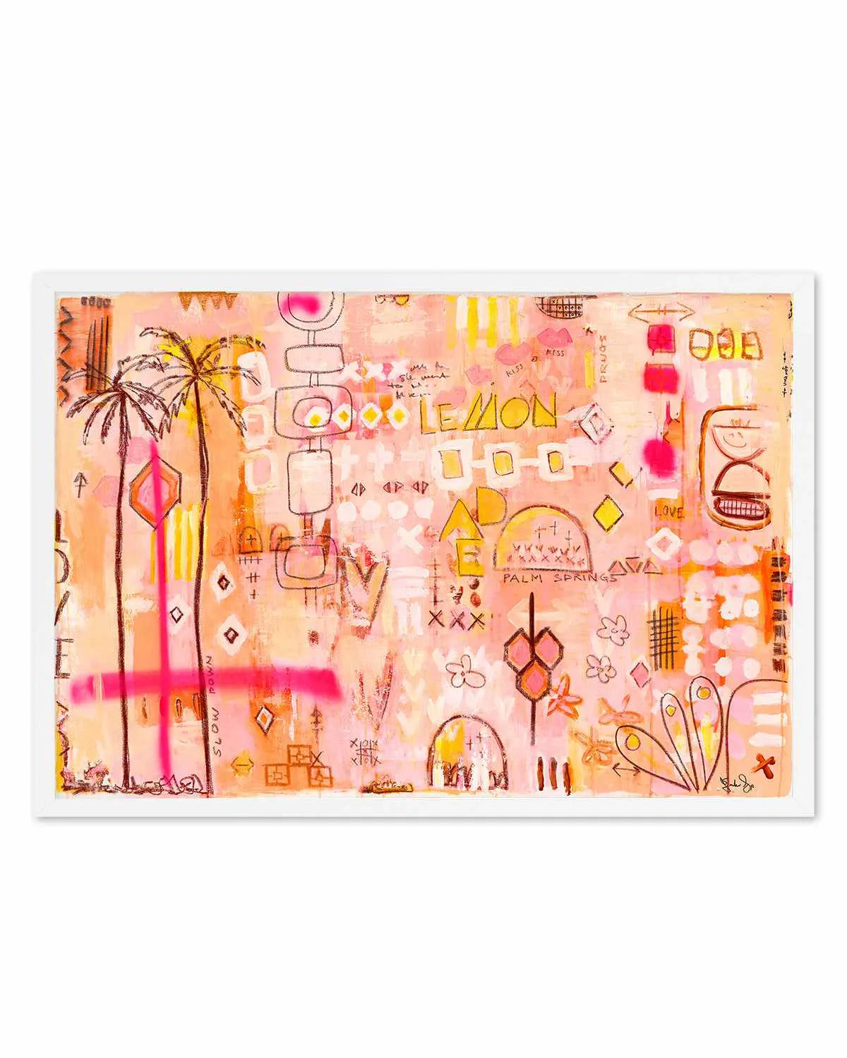 Sipping Lemonade by Jackie Green | Art Print from Olive et Oriel where you can shop wallpaper and artworks online