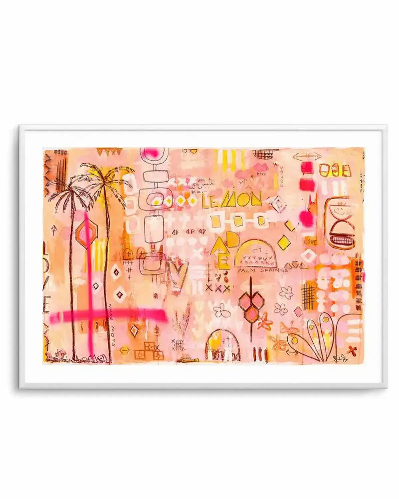 Sipping Lemonade by Jackie Green | Art Print from Olive et Oriel where you can shop wallpaper and artworks online
