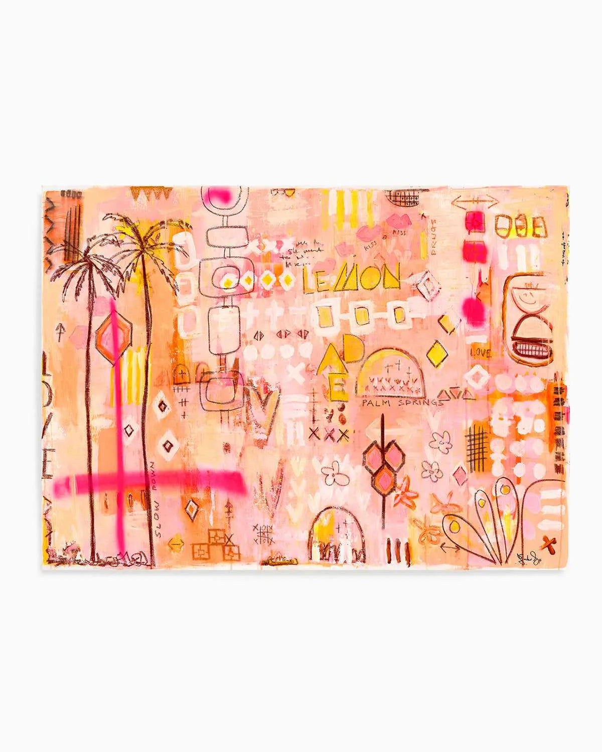 Sipping Lemonade by Jackie Green | Art Print from Olive et Oriel where you can shop wallpaper and artworks online