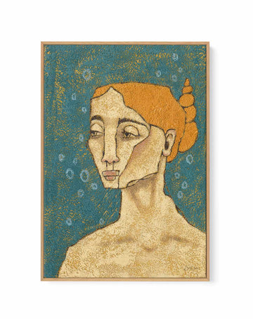Siren by Julie Celina | Framed Canvas Art Print from Olive et Oriel where you can shop wallpaper and artworks online