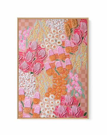 Sit Stay Portrait by Alex Mason | Framed Canvas Art Print from Olive et Oriel where you can shop wallpaper and artworks online