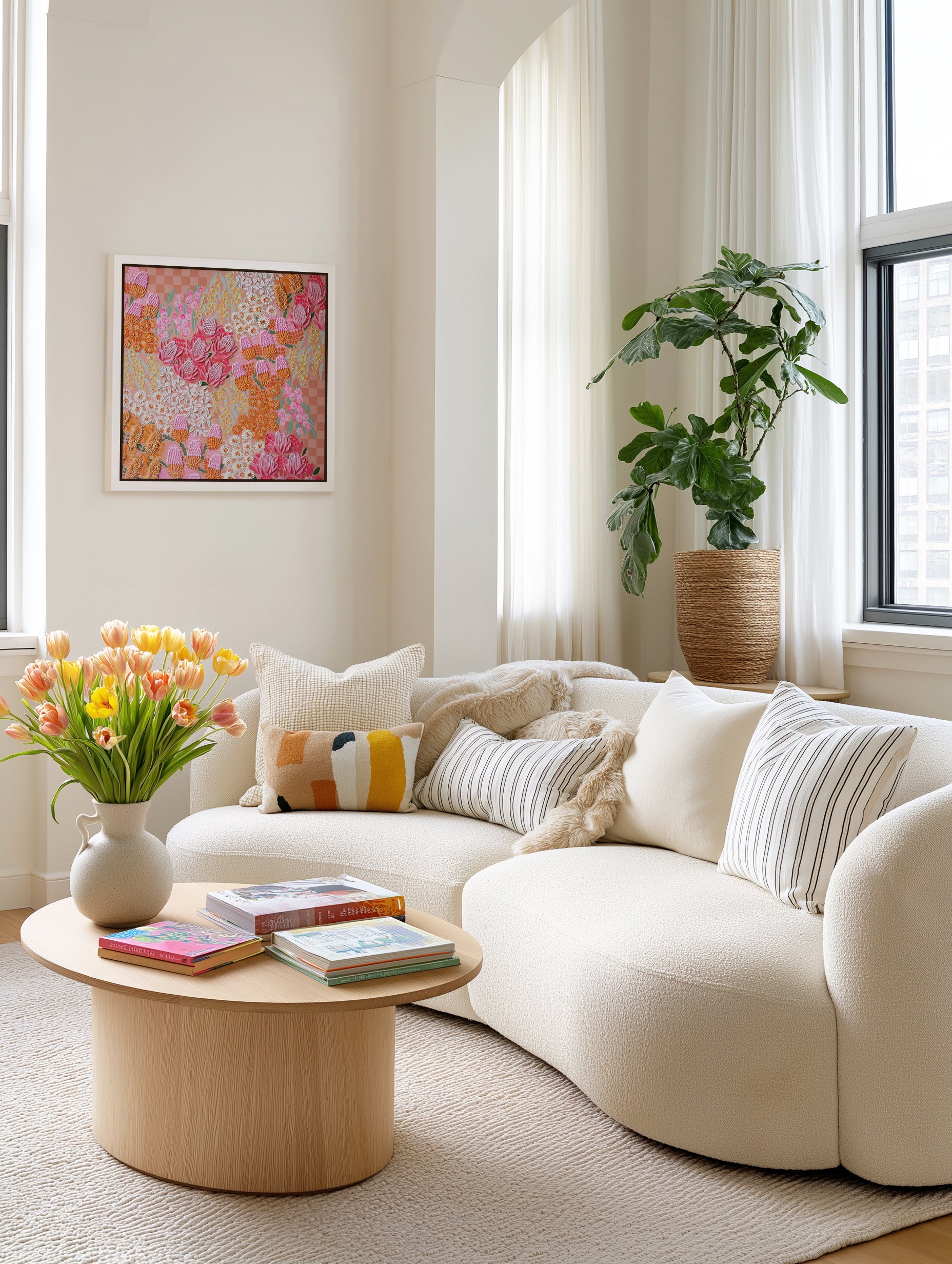 Sit Stay by Alex Mason | Framed Canvas Art Print from Olive et Oriel where you can shop wallpaper and artworks online