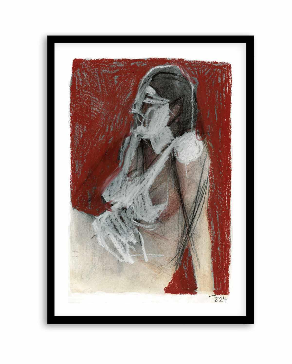 Sitting Woman by Tore Bahnson | Art Print from Olive et Oriel where you can shop wallpaper and artworks online
