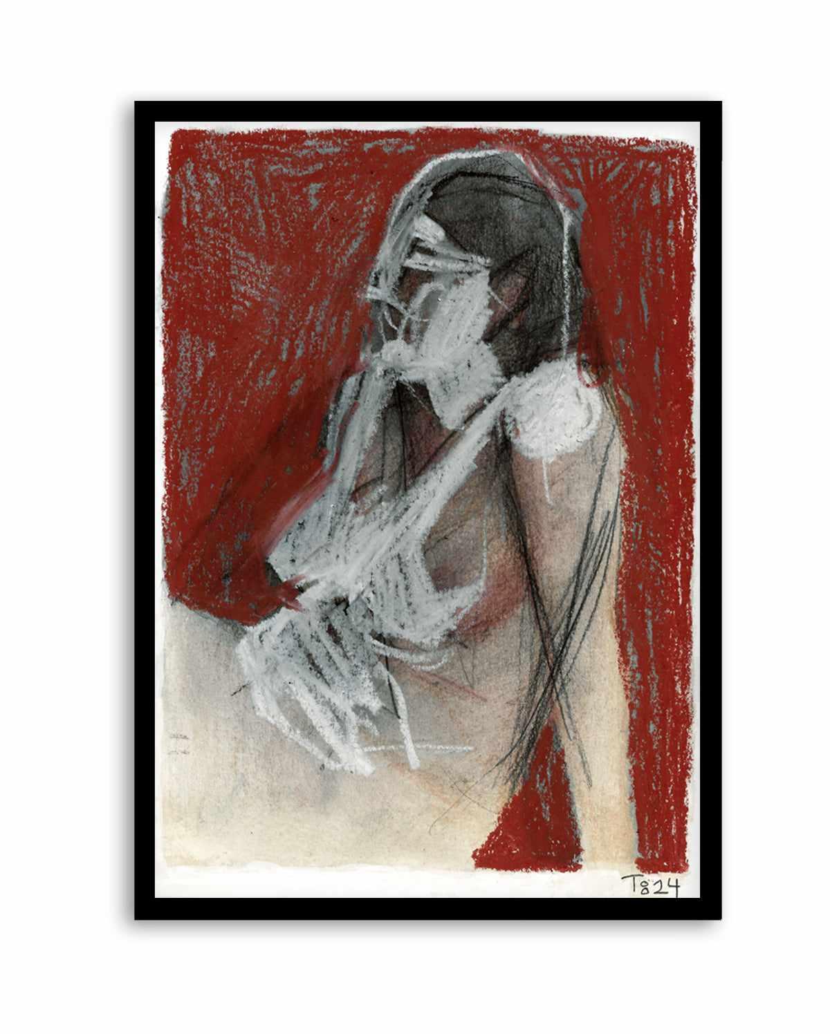Sitting Woman by Tore Bahnson | Art Print from Olive et Oriel where you can shop wallpaper and artworks online