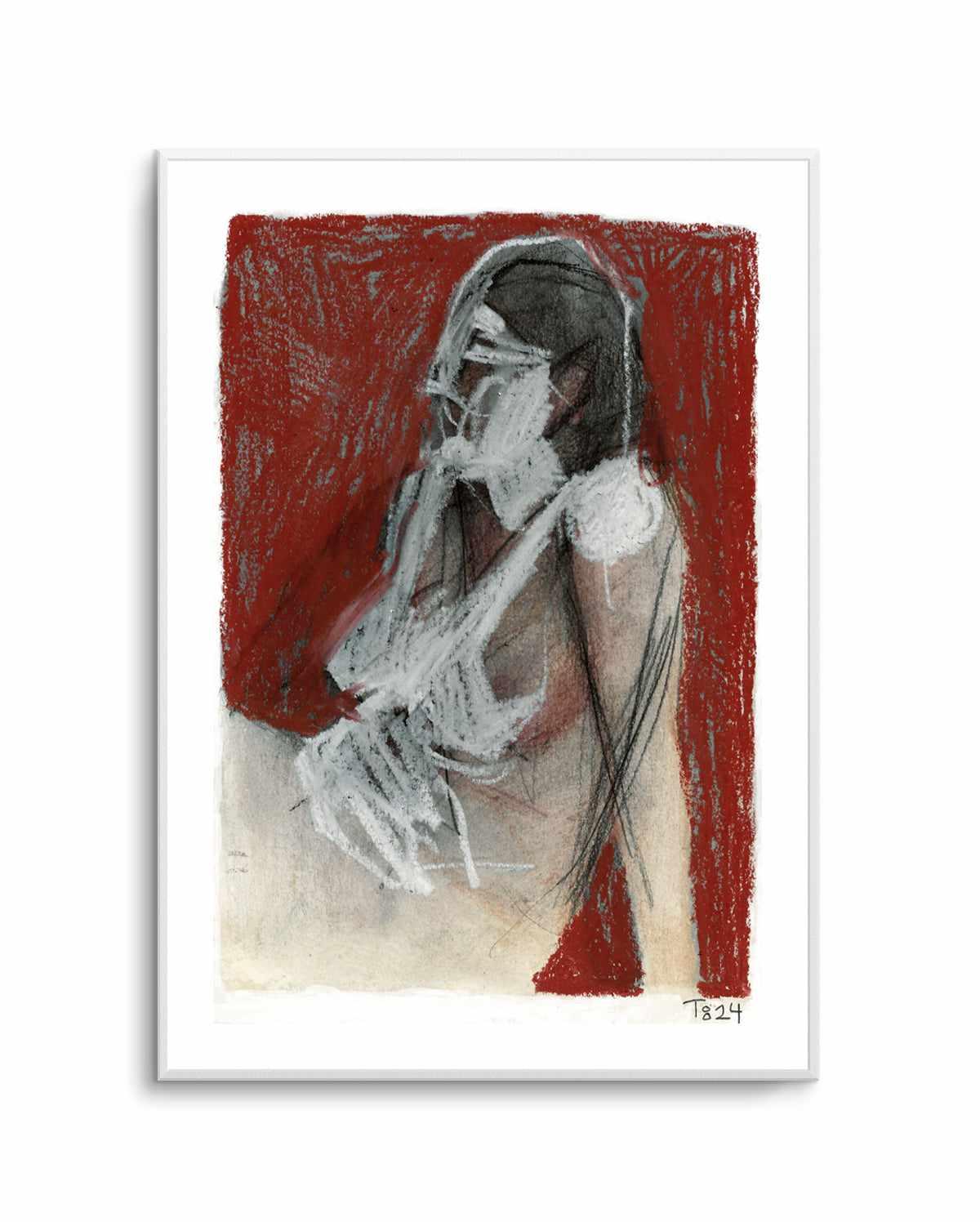 Sitting Woman by Tore Bahnson | Art Print from Olive et Oriel where you can shop wallpaper and artworks online