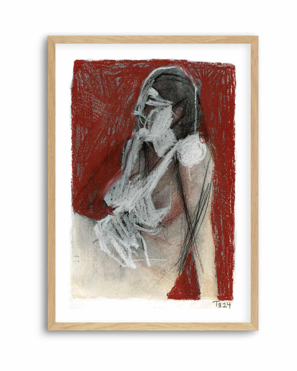 Sitting Woman by Tore Bahnson | Art Print from Olive et Oriel where you can shop wallpaper and artworks online