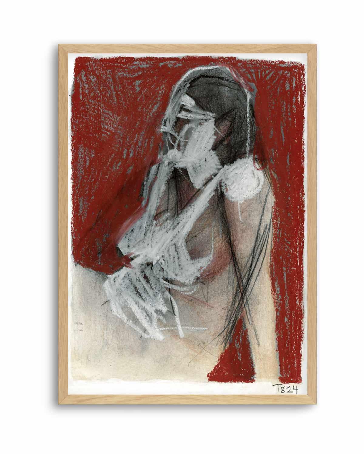 Sitting Woman by Tore Bahnson | Art Print from Olive et Oriel where you can shop wallpaper and artworks online