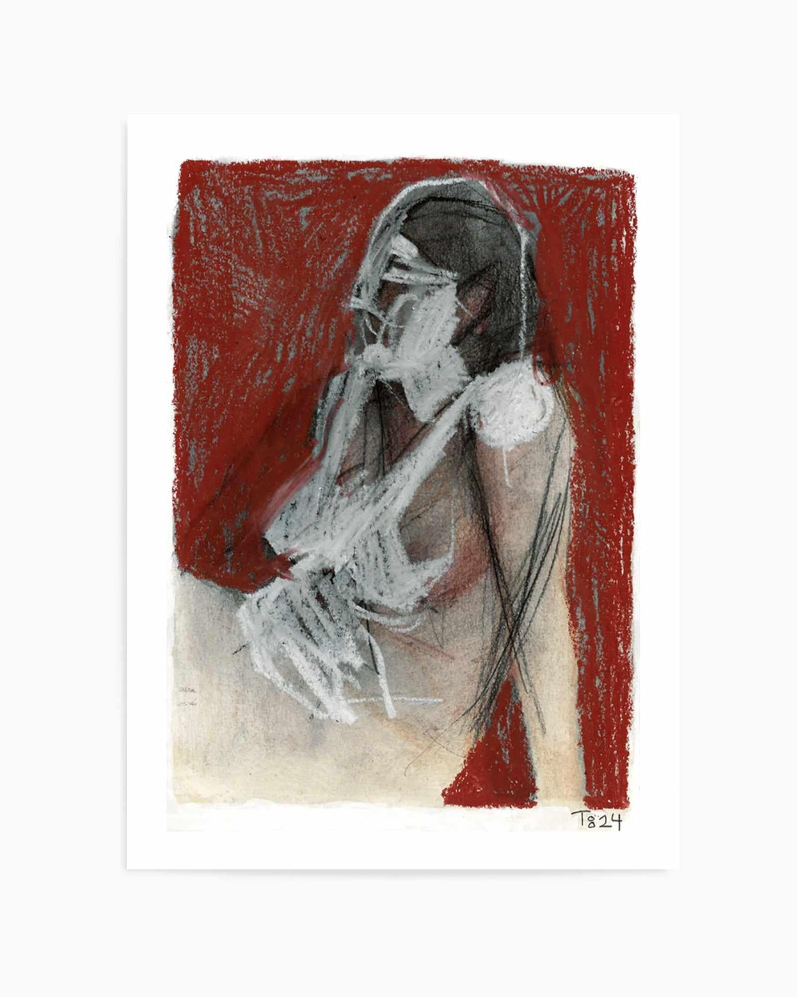 Sitting Woman by Tore Bahnson | Art Print from Olive et Oriel where you can shop wallpaper and artworks online