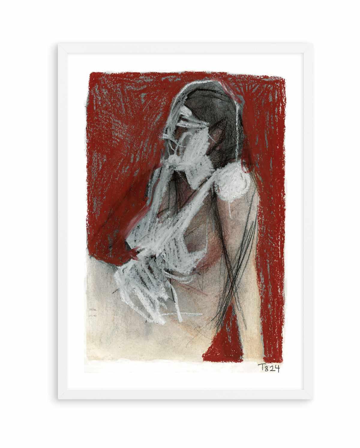 Sitting Woman by Tore Bahnson | Art Print from Olive et Oriel where you can shop wallpaper and artworks online
