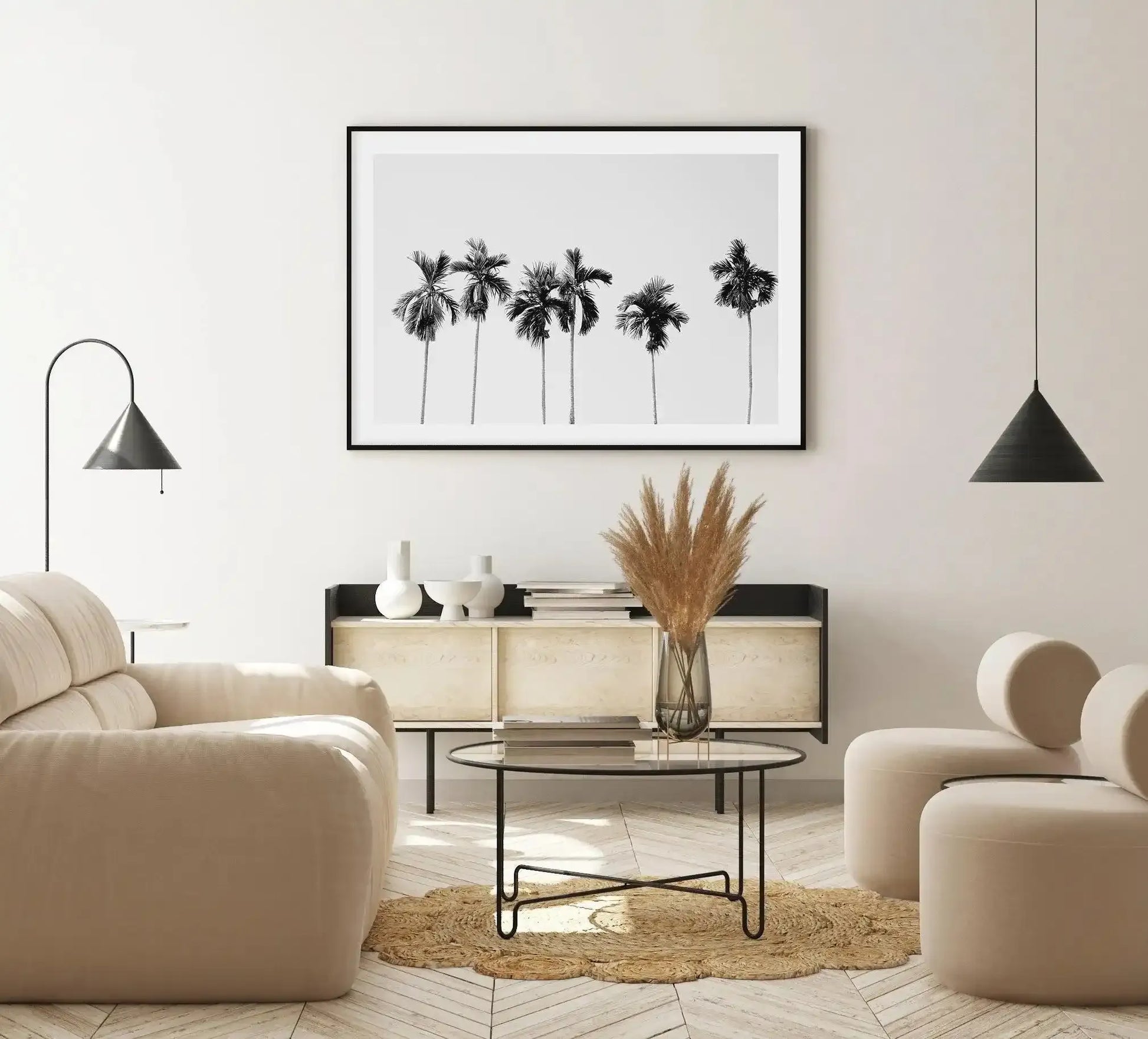 Six Palms Art Print-PRINT-Olive et Oriel-Olive et Oriel-Buy-Australian-Art-Prints-Online-with-Olive-et-Oriel-Your-Artwork-Specialists-Austrailia-Decorate-With-Coastal-Photo-Wall-Art-Prints-From-Our-Beach-House-Artwork-Collection-Fine-Poster-and-Framed-Artwork