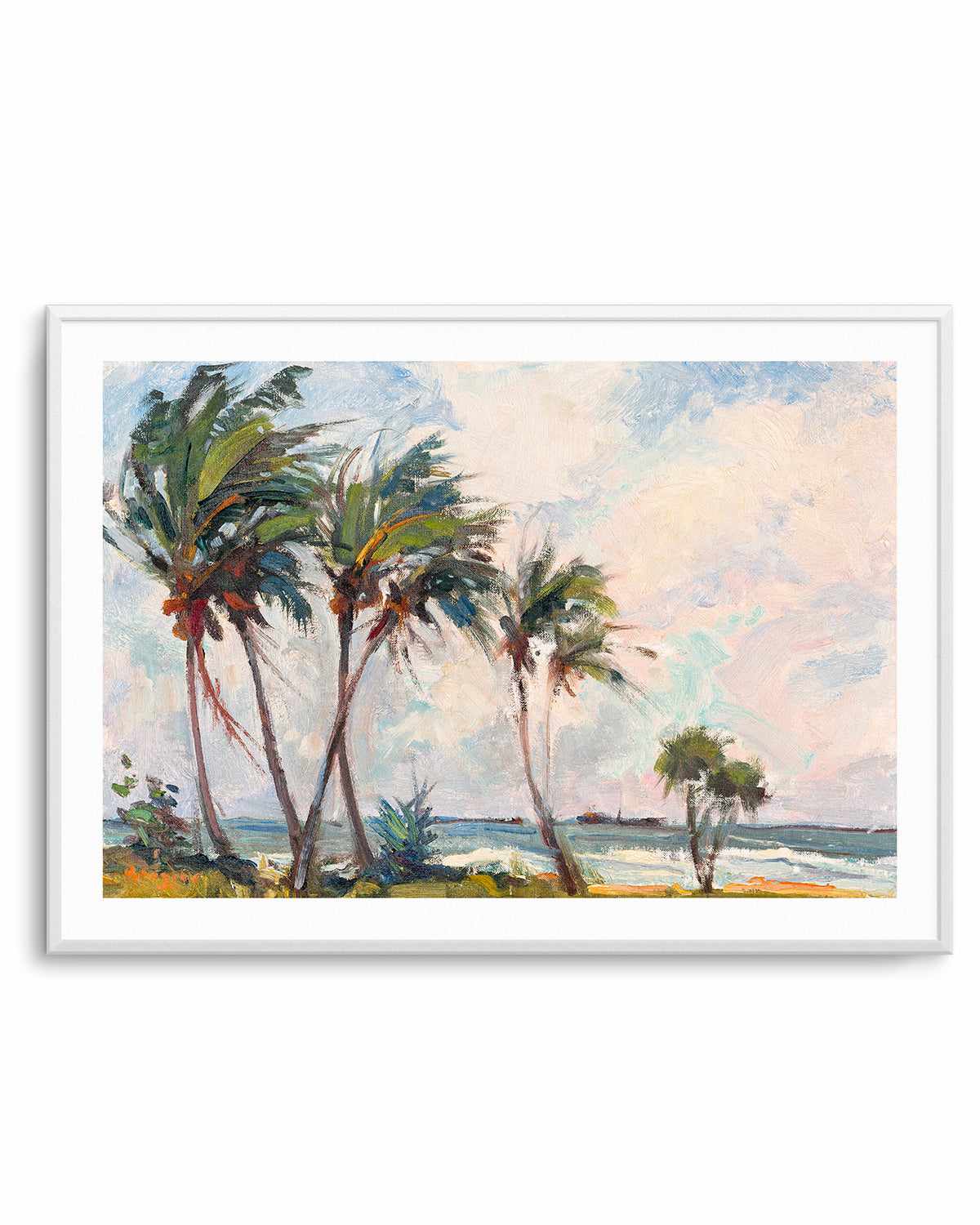 Six Palms by Richard A. Rodgers Art Print