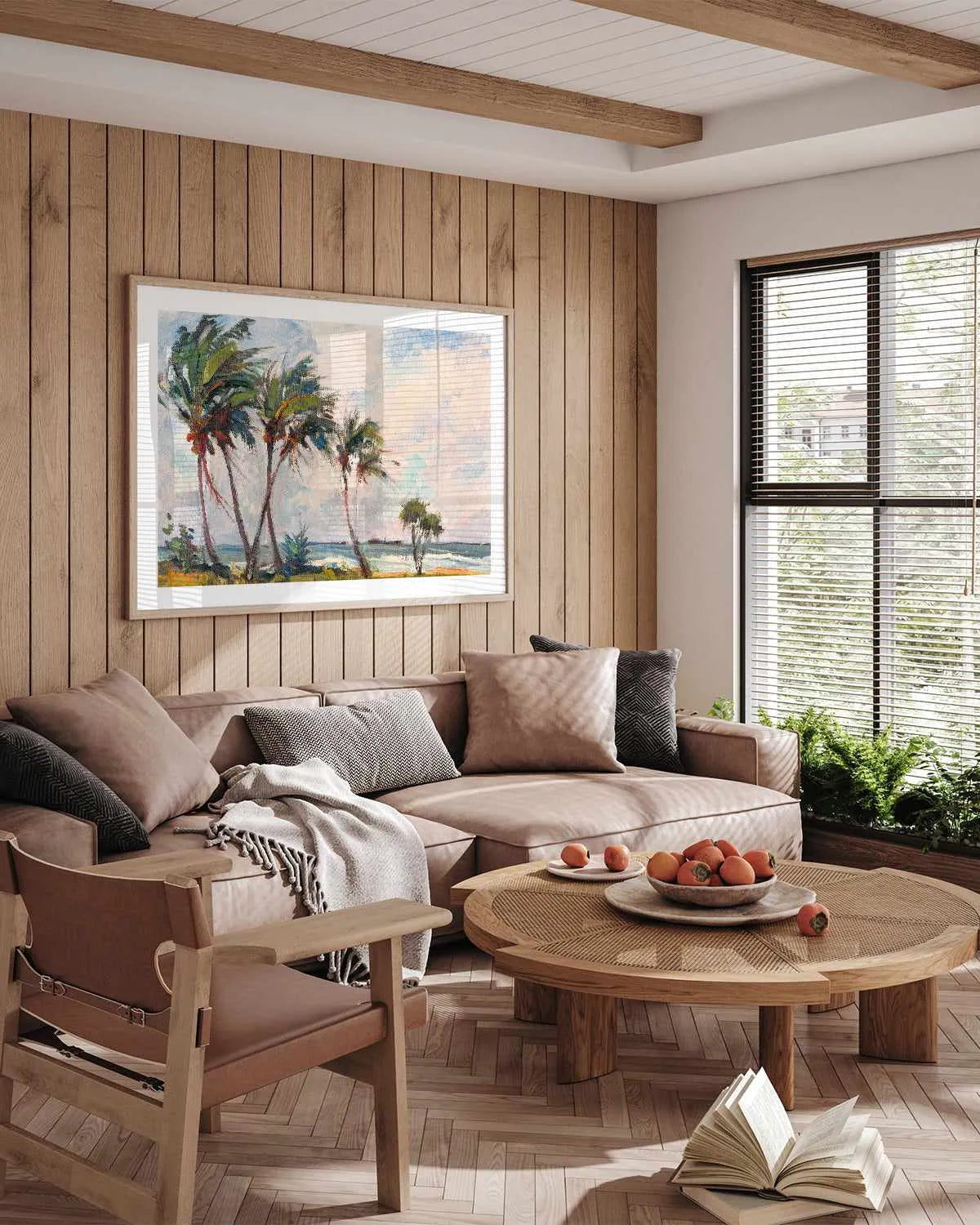 Six Palms by Richard A. Rodgers Art Print from Olive et Oriel where you can shop wallpaper and artworks online