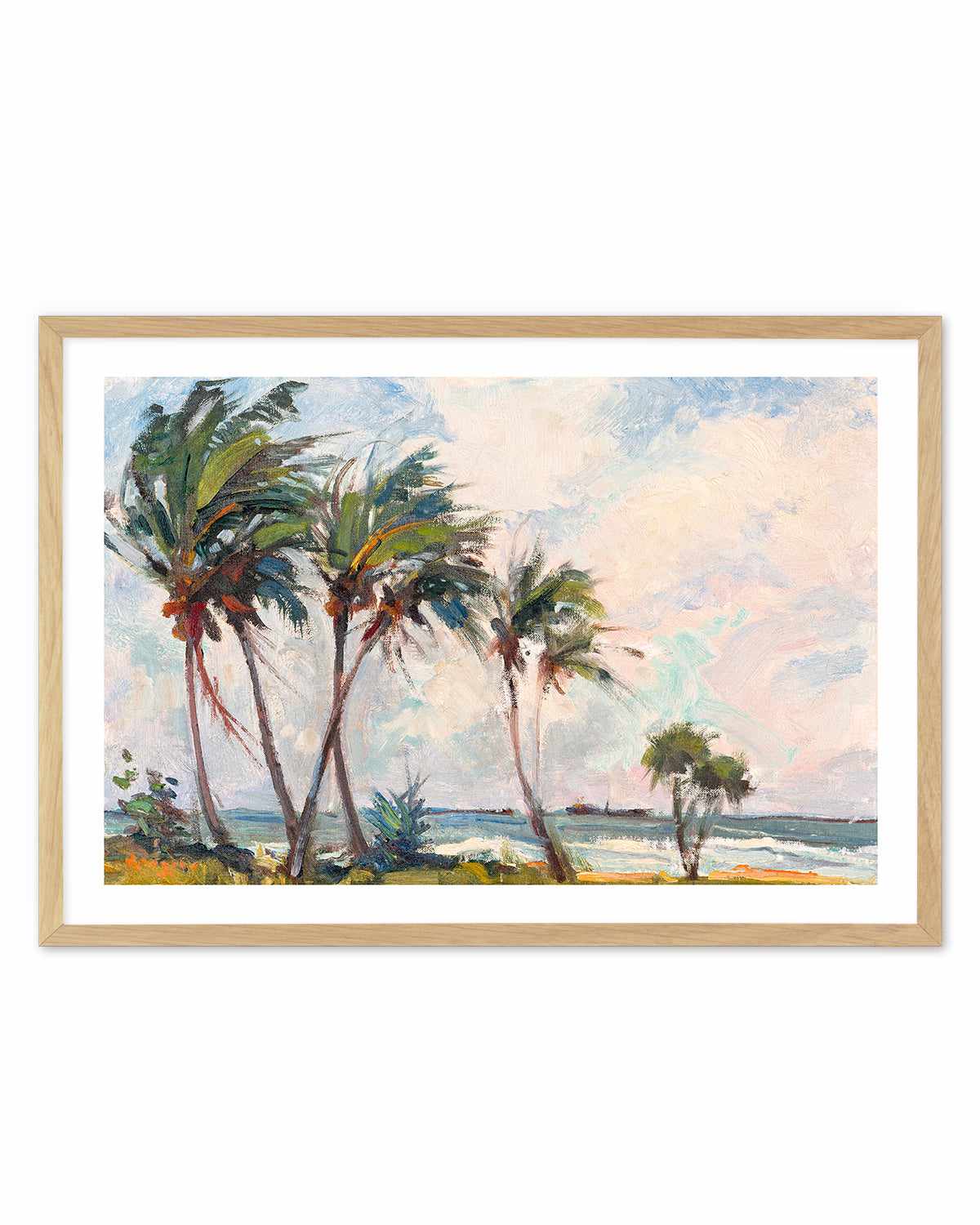 Six Palms by Richard A. Rodgers Art Print