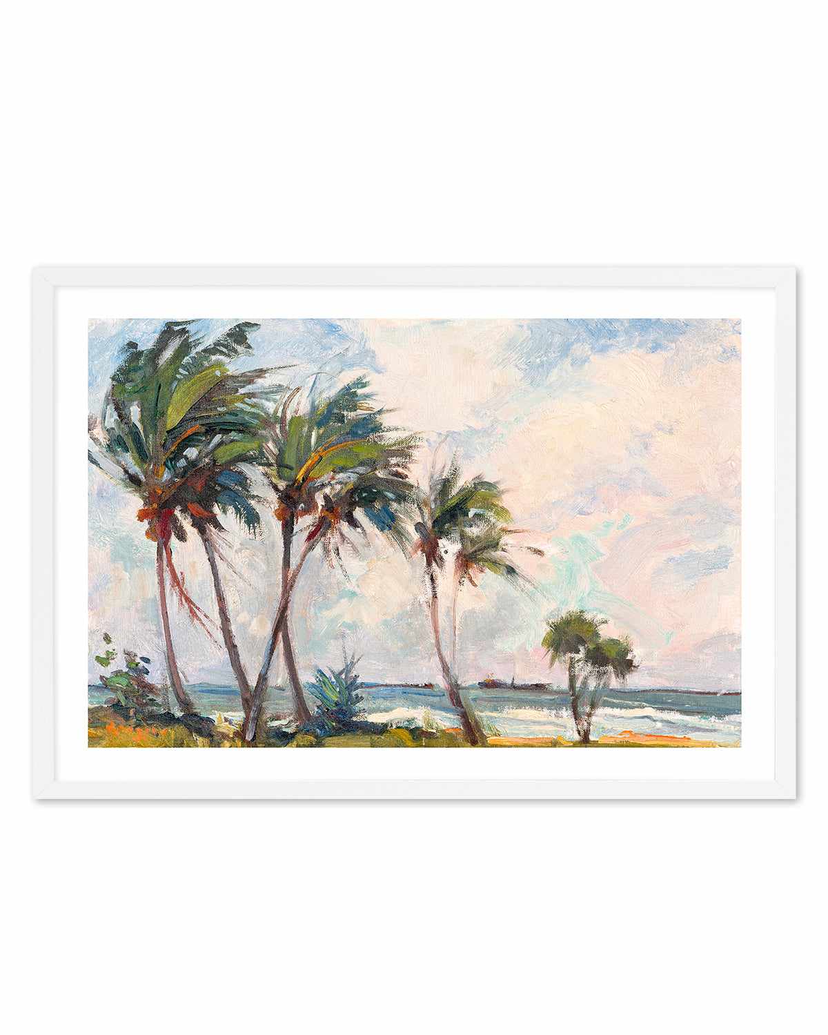 Six Palms by Richard A. Rodgers Art Print