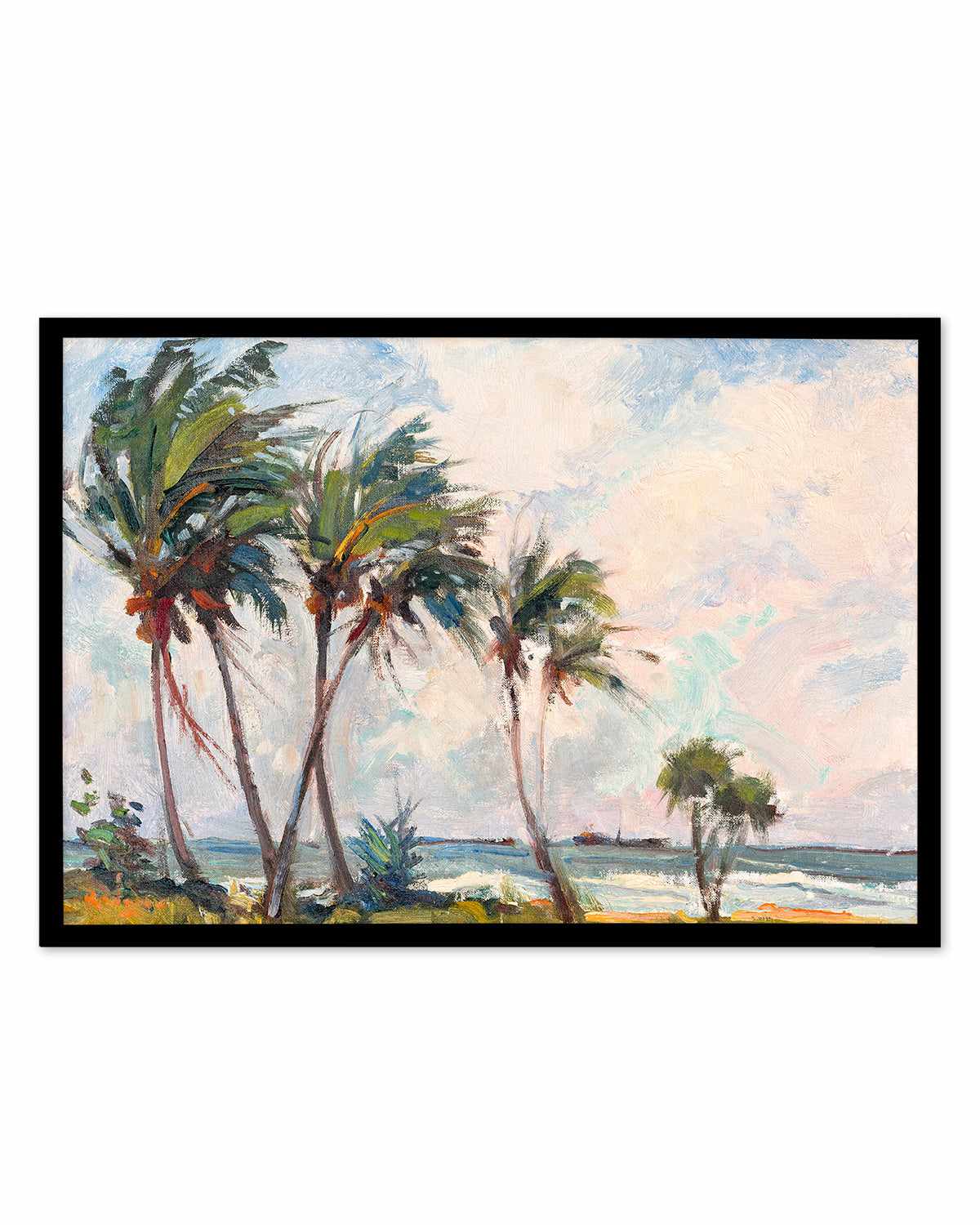 Six Palms by Richard A. Rodgers Art Print