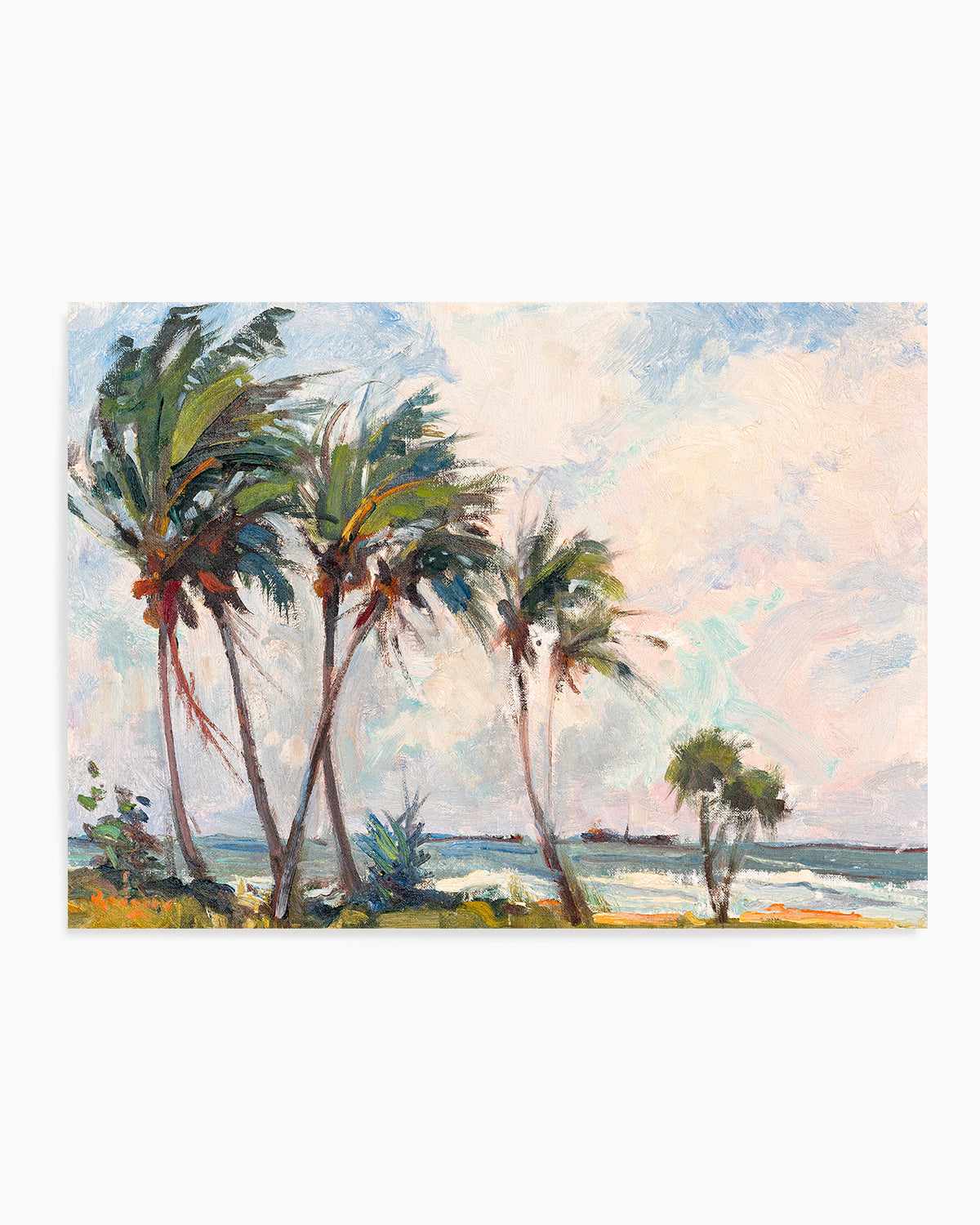 Six Palms by Richard A. Rodgers Art Print