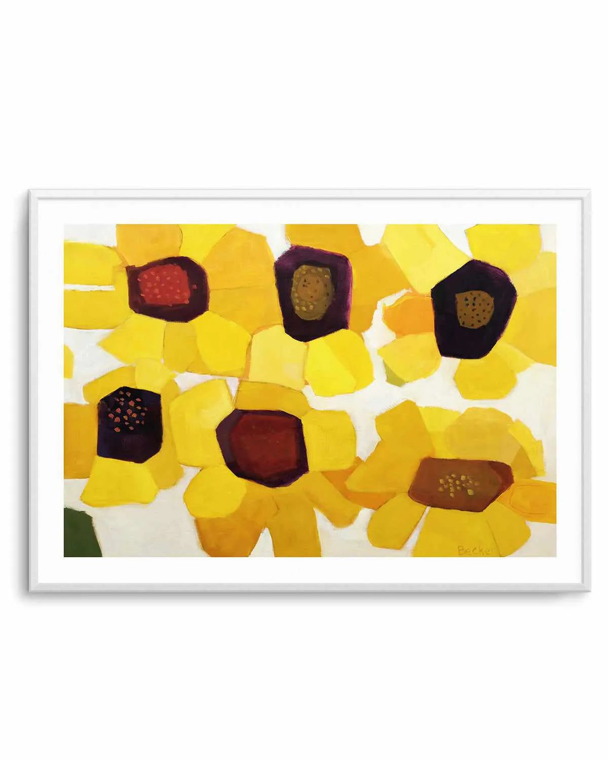 Six Sunflowers by Anne Becker Art Print from Olive et Oriel where you can shop wallpaper and artworks online