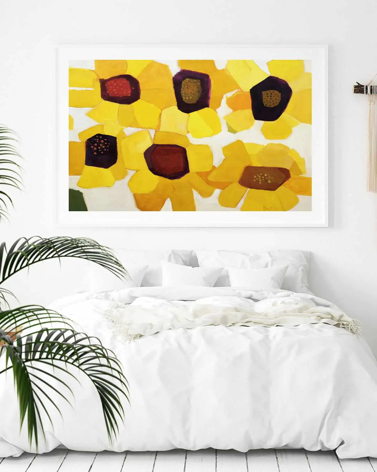 Six Sunflowers by Anne Becker Art Print from Olive et Oriel where you can shop wallpaper and artworks online