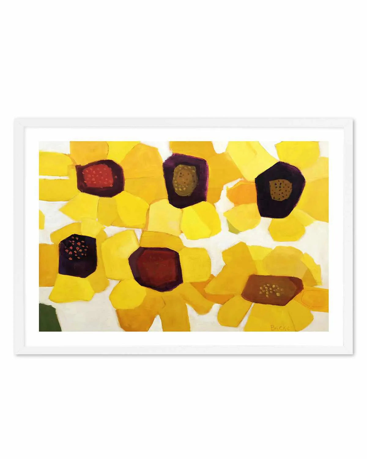 Six Sunflowers by Anne Becker Art Print from Olive et Oriel where you can shop wallpaper and artworks online