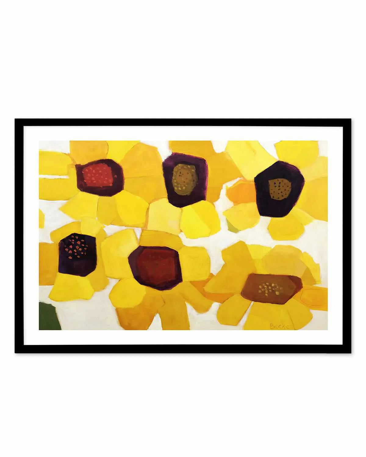 Six Sunflowers by Anne Becker Art Print from Olive et Oriel where you can shop wallpaper and artworks online