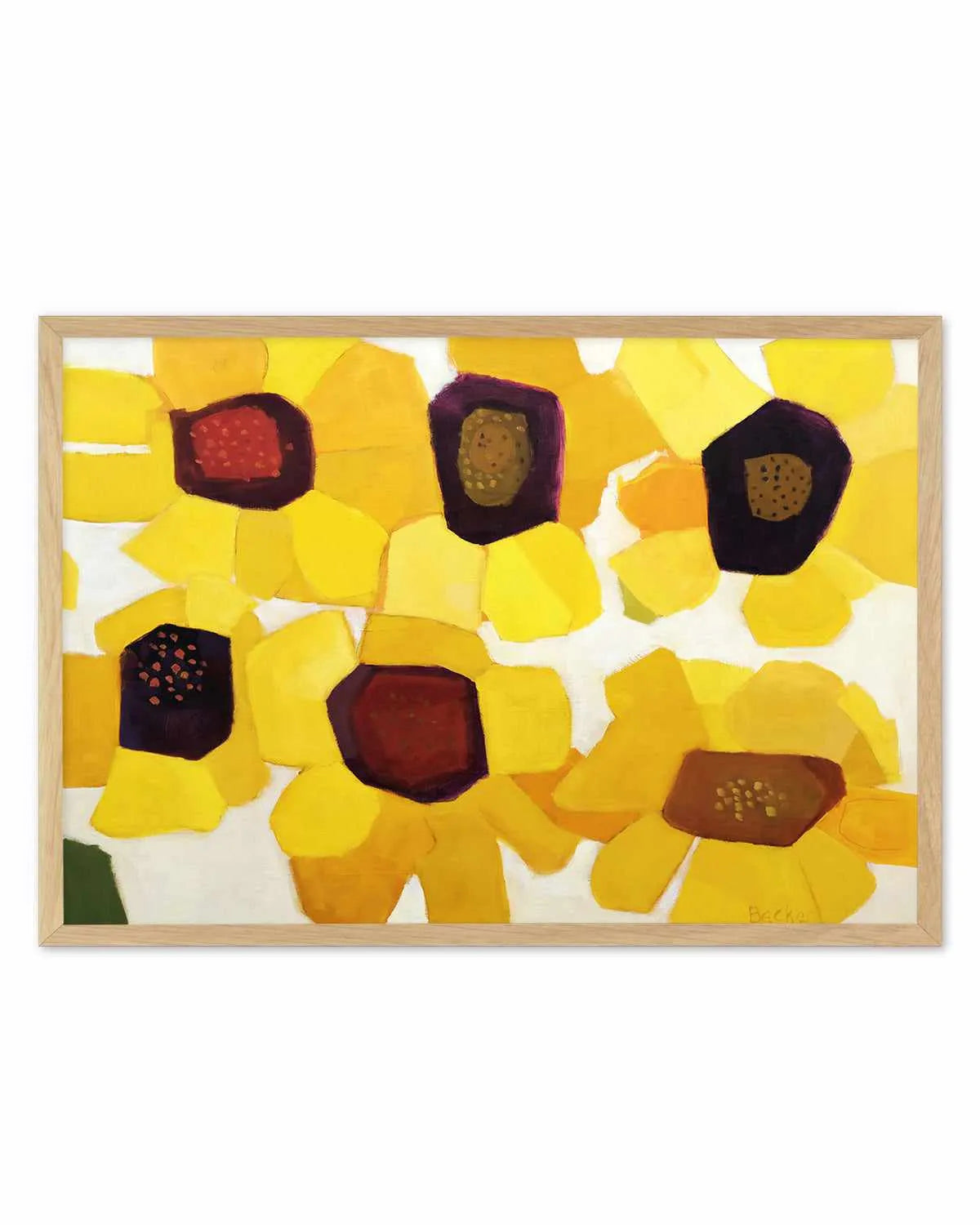 Six Sunflowers by Anne Becker Art Print from Olive et Oriel where you can shop wallpaper and artworks online