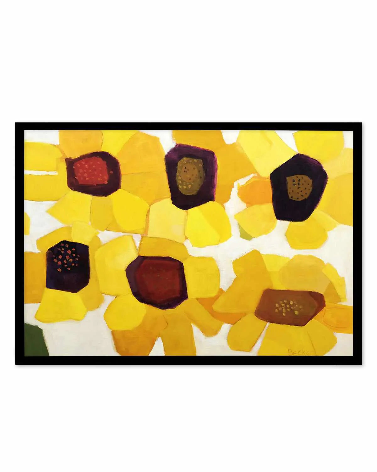 Six Sunflowers by Anne Becker Art Print from Olive et Oriel where you can shop wallpaper and artworks online