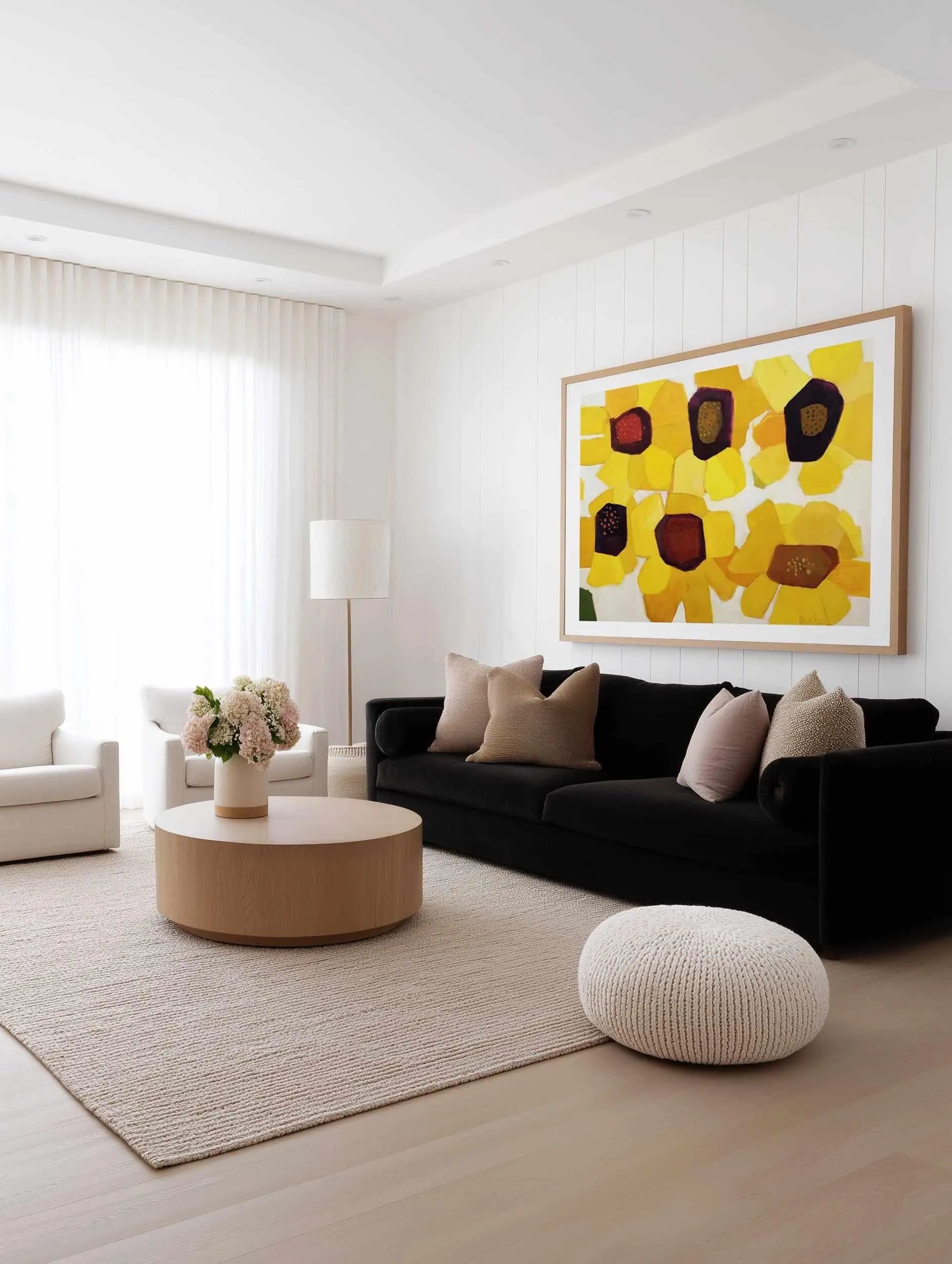 Six Sunflowers by Anne Becker Art Print from Olive et Oriel where you can shop wallpaper and artworks online