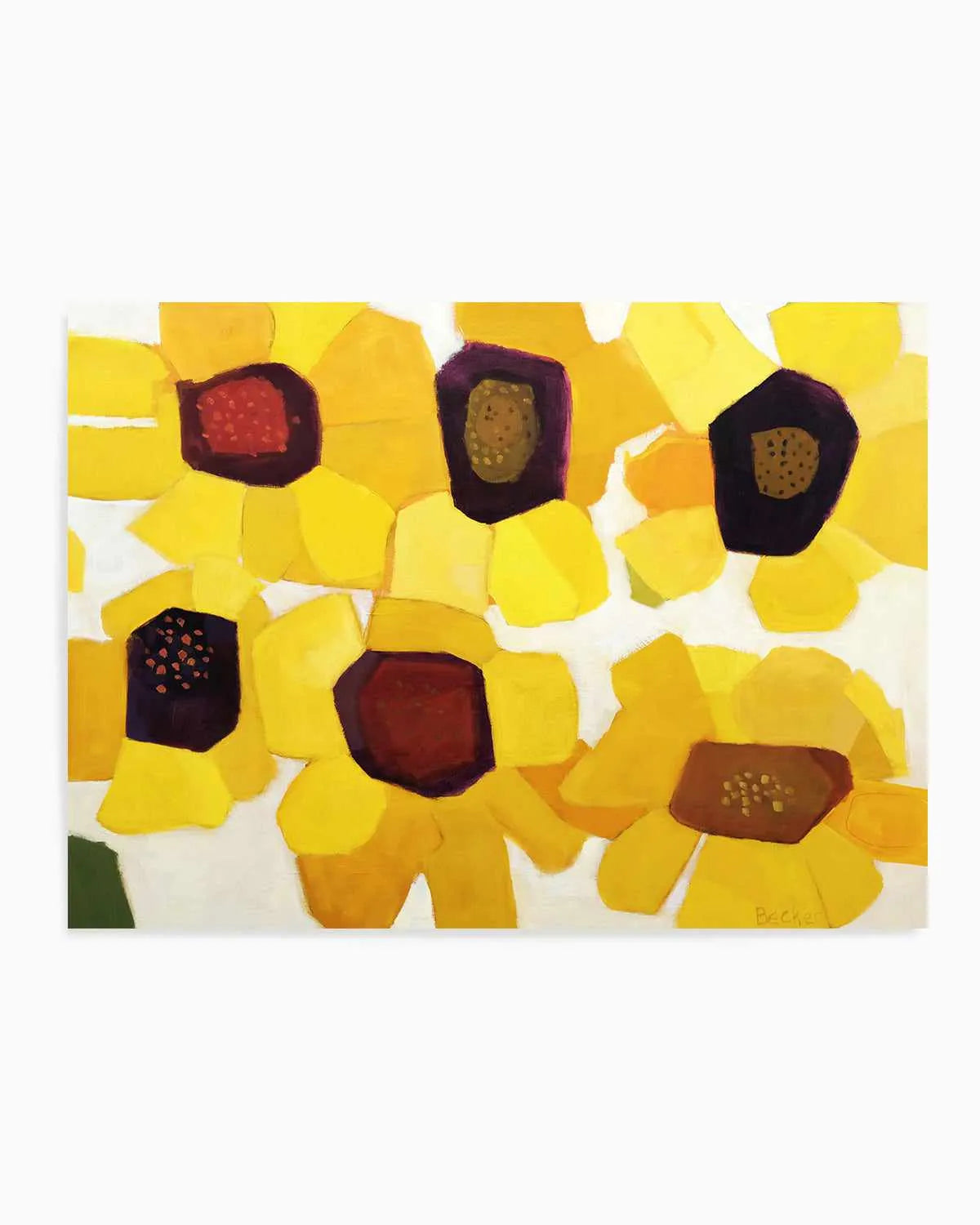 Six Sunflowers by Anne Becker Art Print from Olive et Oriel where you can shop wallpaper and artworks online
