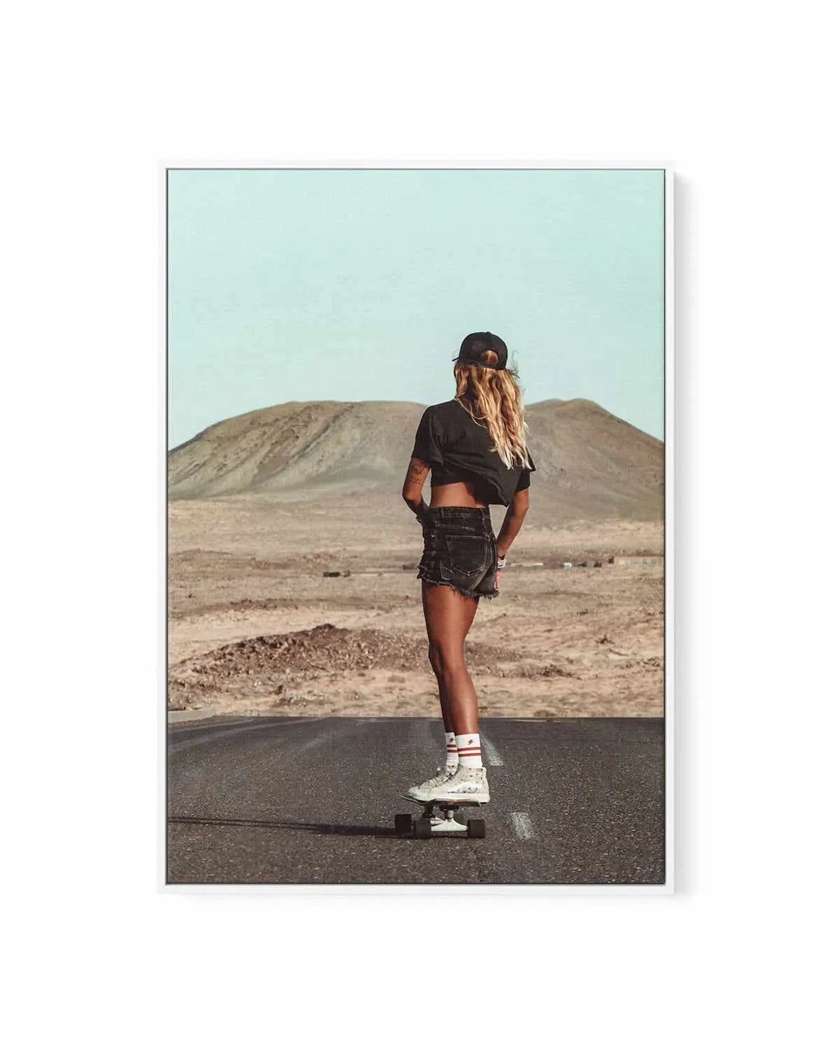 Skate Cruising by Marina Brisset | Framed Canvas Art Print from Olive et Oriel where you can shop wallpaper and artworks online
