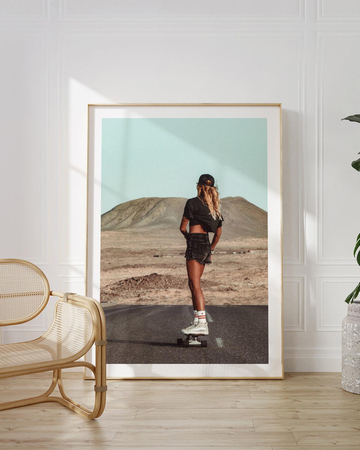 Skate Cruising by Marina Brisset Art Print