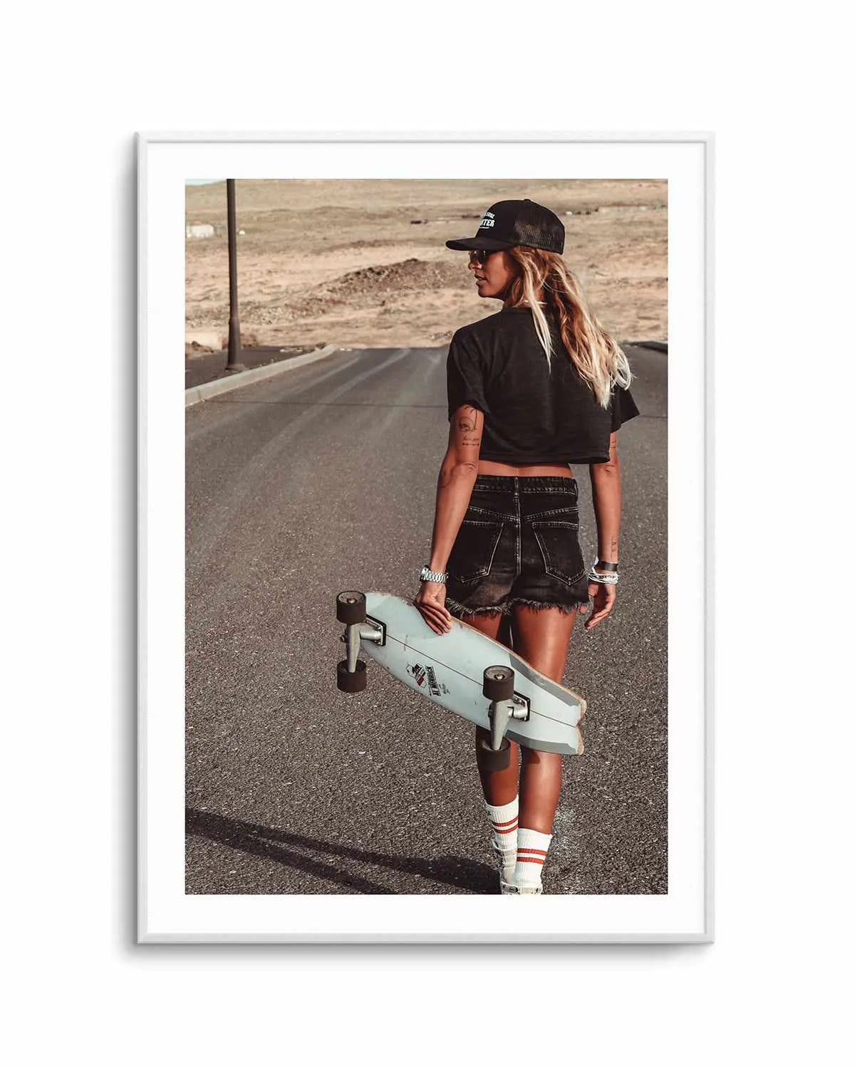 Skater Girl by Marina Brisset Art Print from Olive et Oriel where you can shop wallpaper and artworks online