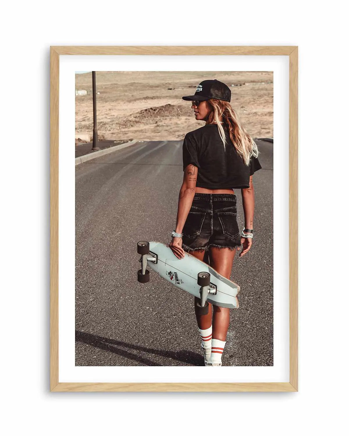 Skater Girl by Marina Brisset Art Print from Olive et Oriel where you can shop wallpaper and artworks online