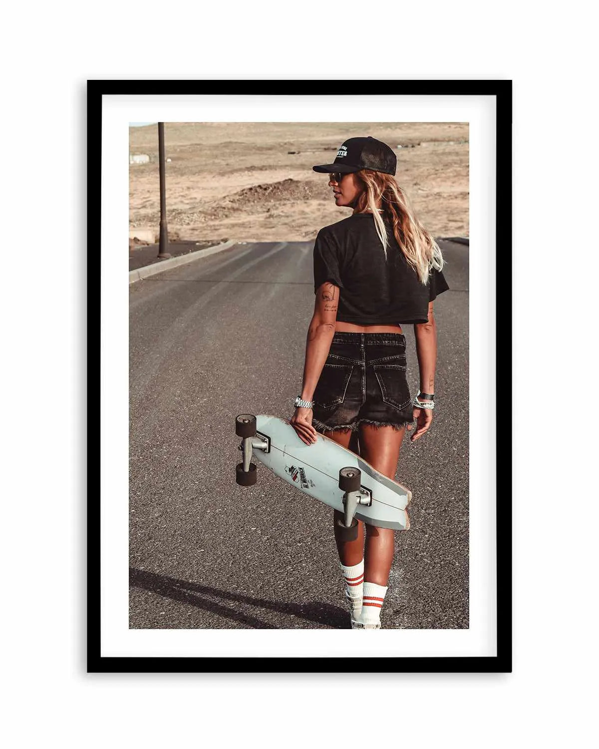 Skater Girl by Marina Brisset Art Print from Olive et Oriel where you can shop wallpaper and artworks online