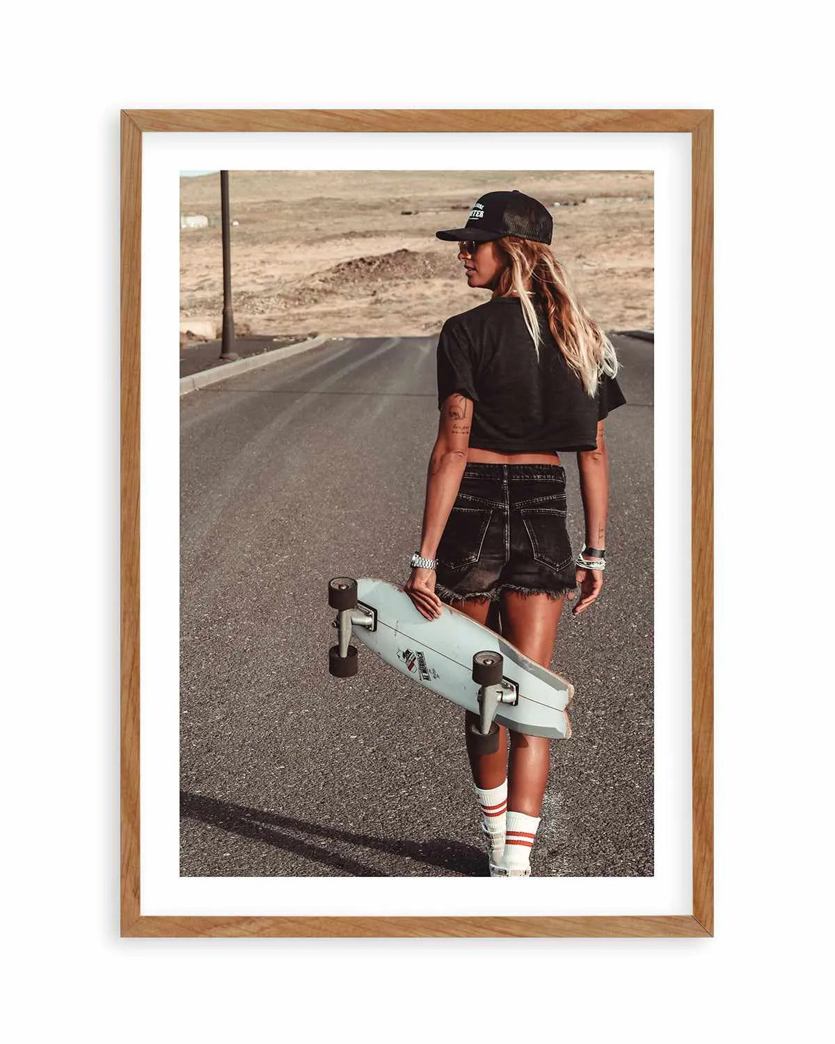 Skater Girl by Marina Brisset Art Print from Olive et Oriel where you can shop wallpaper and artworks online
