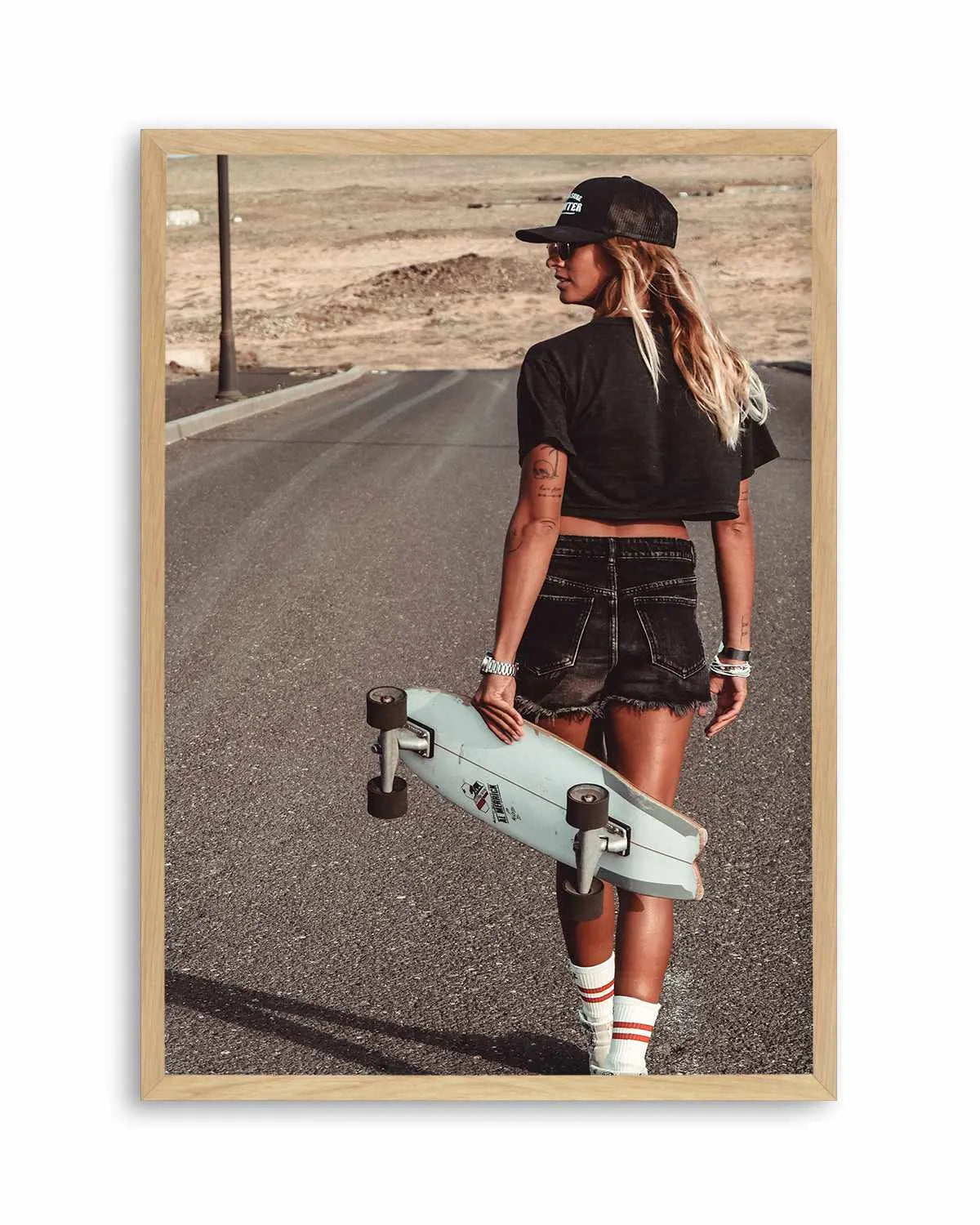 Skater Girl by Marina Brisset Art Print from Olive et Oriel where you can shop wallpaper and artworks online