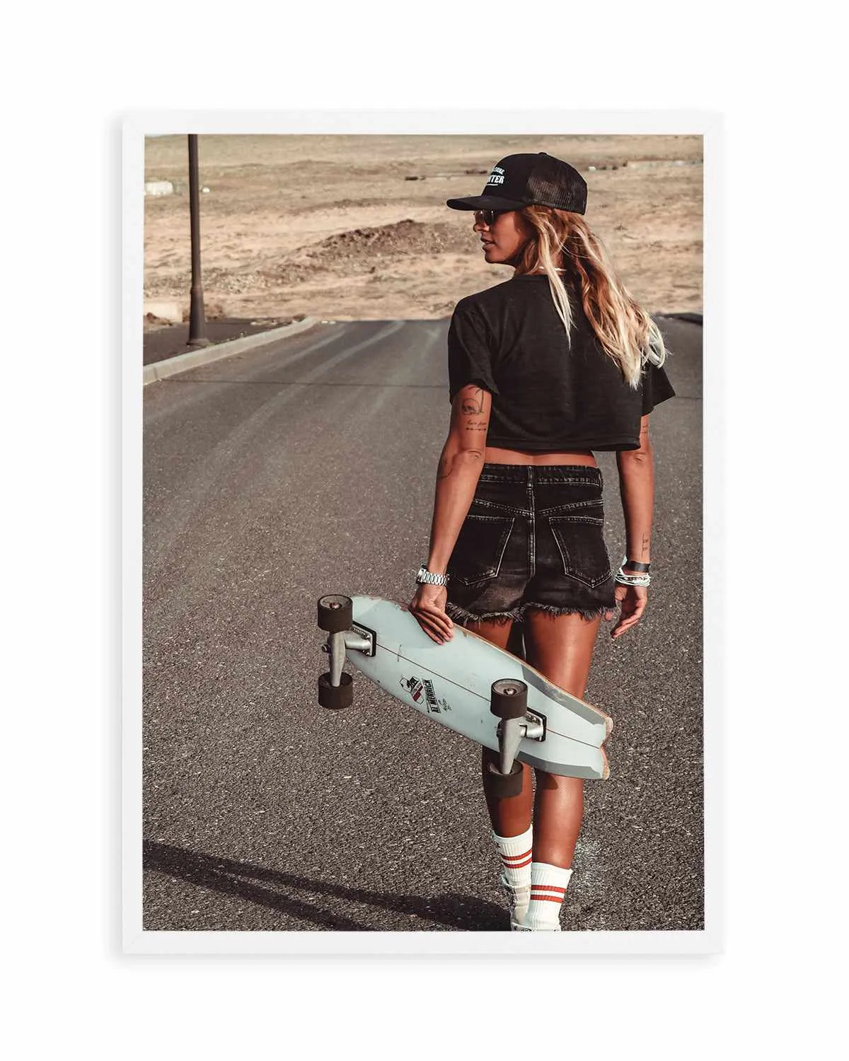 Skater Girl by Marina Brisset Art Print from Olive et Oriel where you can shop wallpaper and artworks online