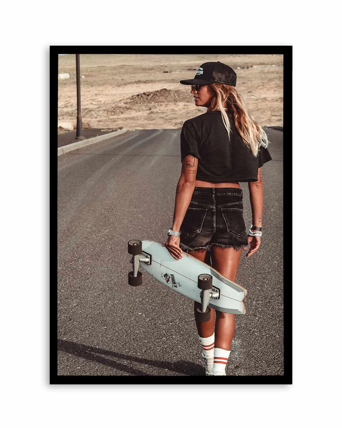 Skater Girl by Marina Brisset Art Print from Olive et Oriel where you can shop wallpaper and artworks online