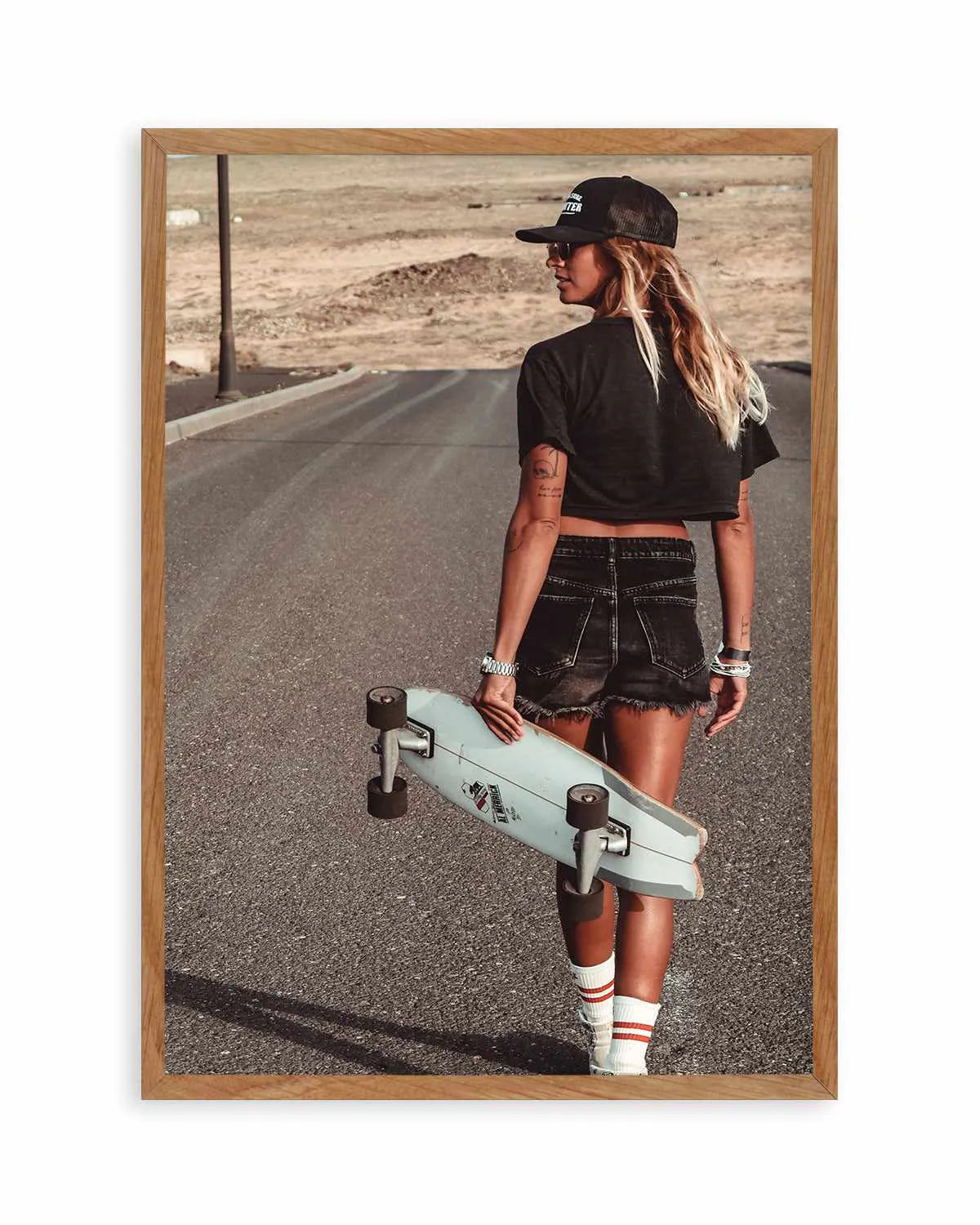 Skater Girl by Marina Brisset Art Print from Olive et Oriel where you can shop wallpaper and artworks online