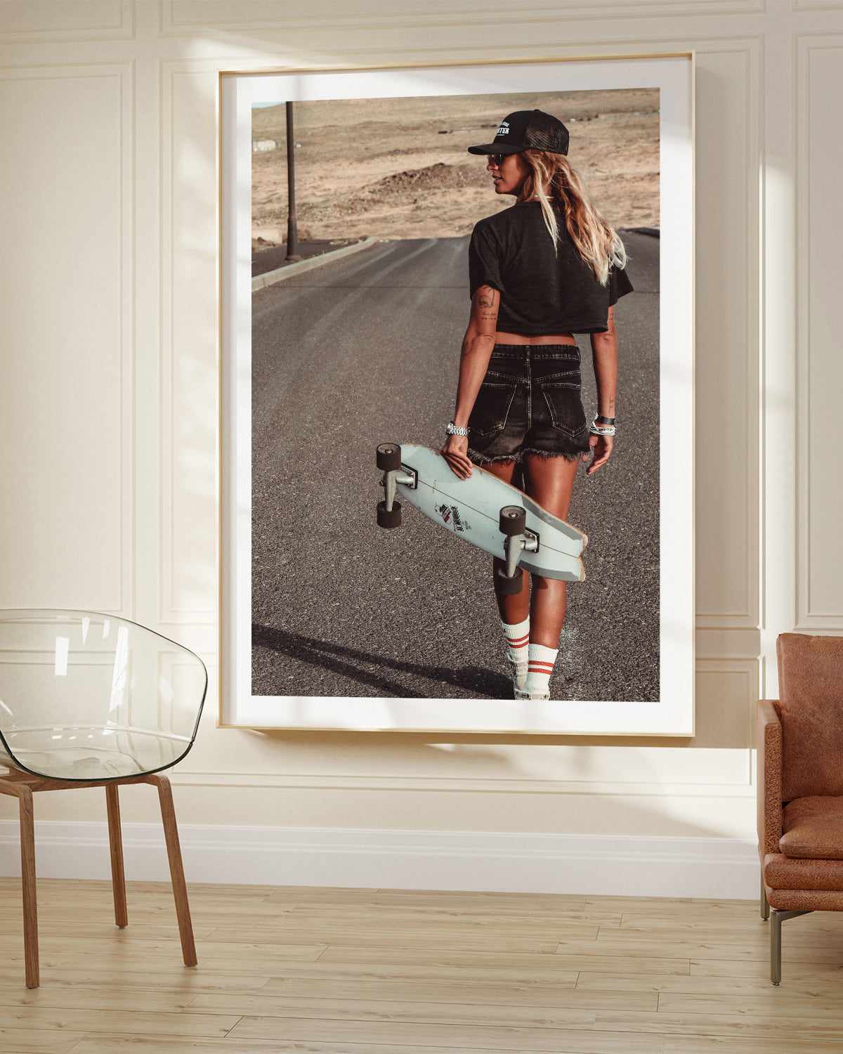 Skater Girl by Marina Brisset Art Print