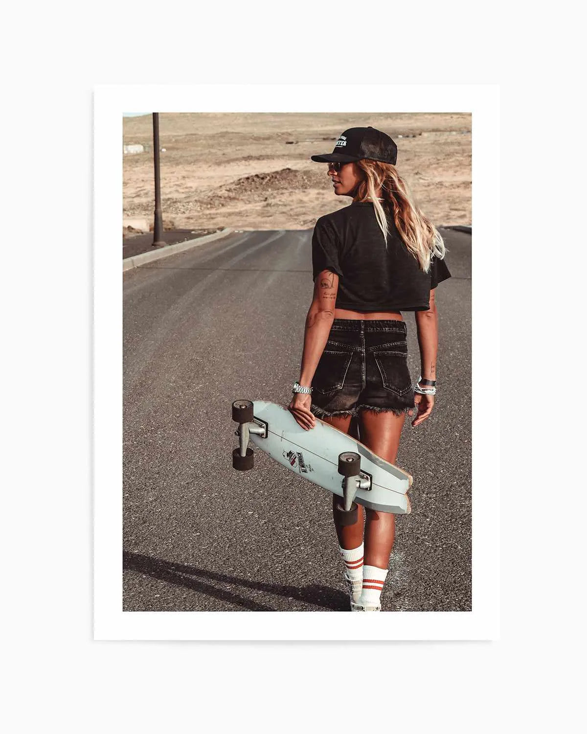 Skater Girl by Marina Brisset Art Print from Olive et Oriel where you can shop wallpaper and artworks online