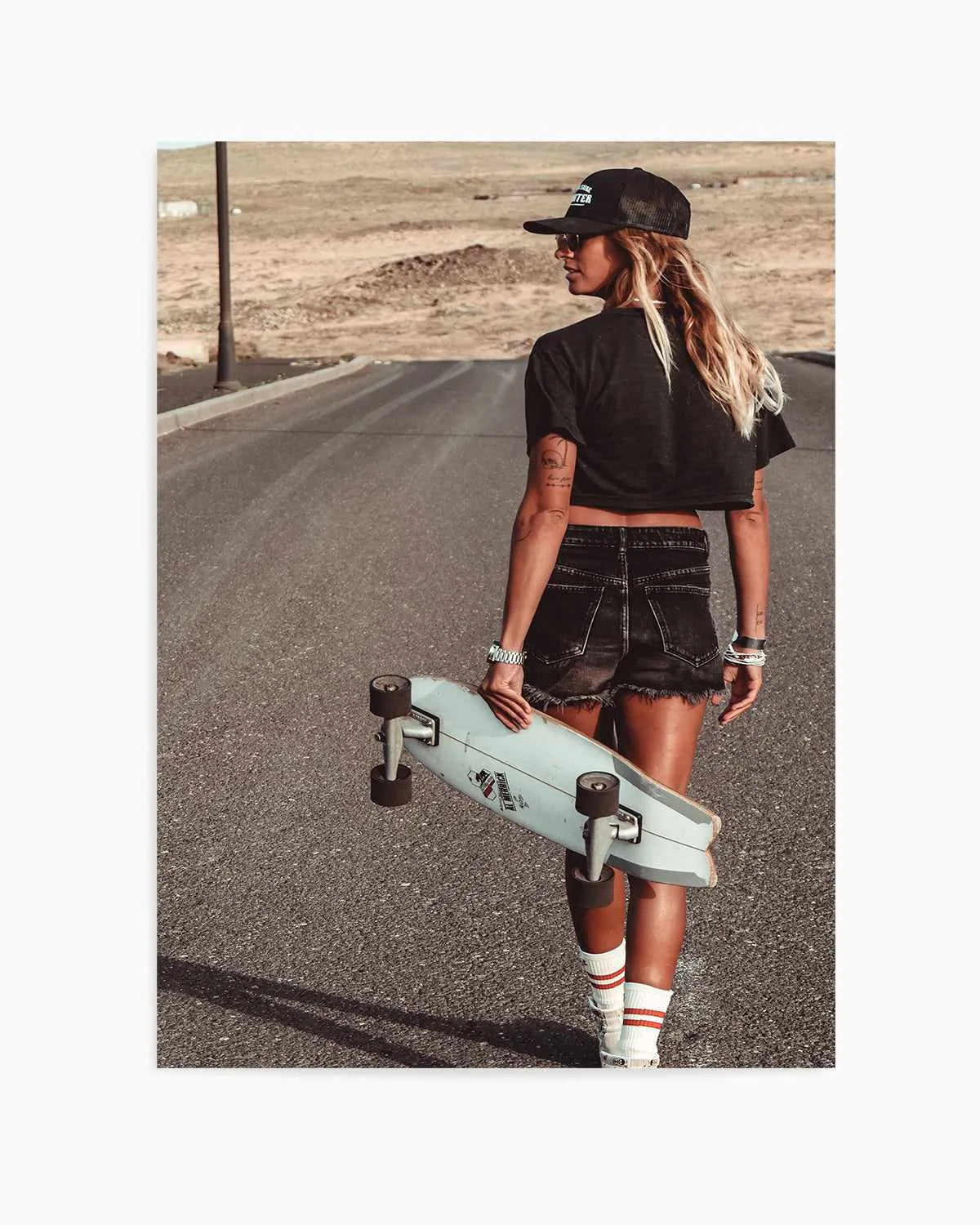 Skater Girl by Marina Brisset Art Print from Olive et Oriel where you can shop wallpaper and artworks online