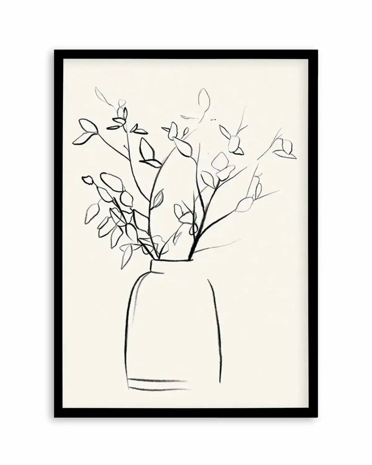 Sketched Flowers I Art Print from Olive et Oriel where you can shop wallpaper and artworks online