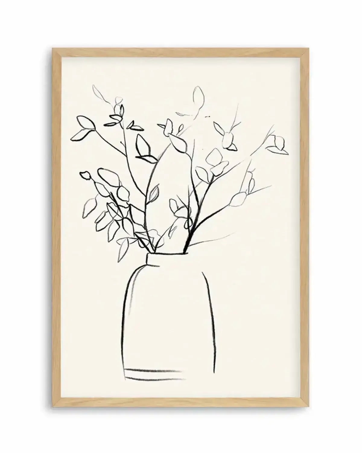 Sketched Flowers I Art Print from Olive et Oriel where you can shop wallpaper and artworks online