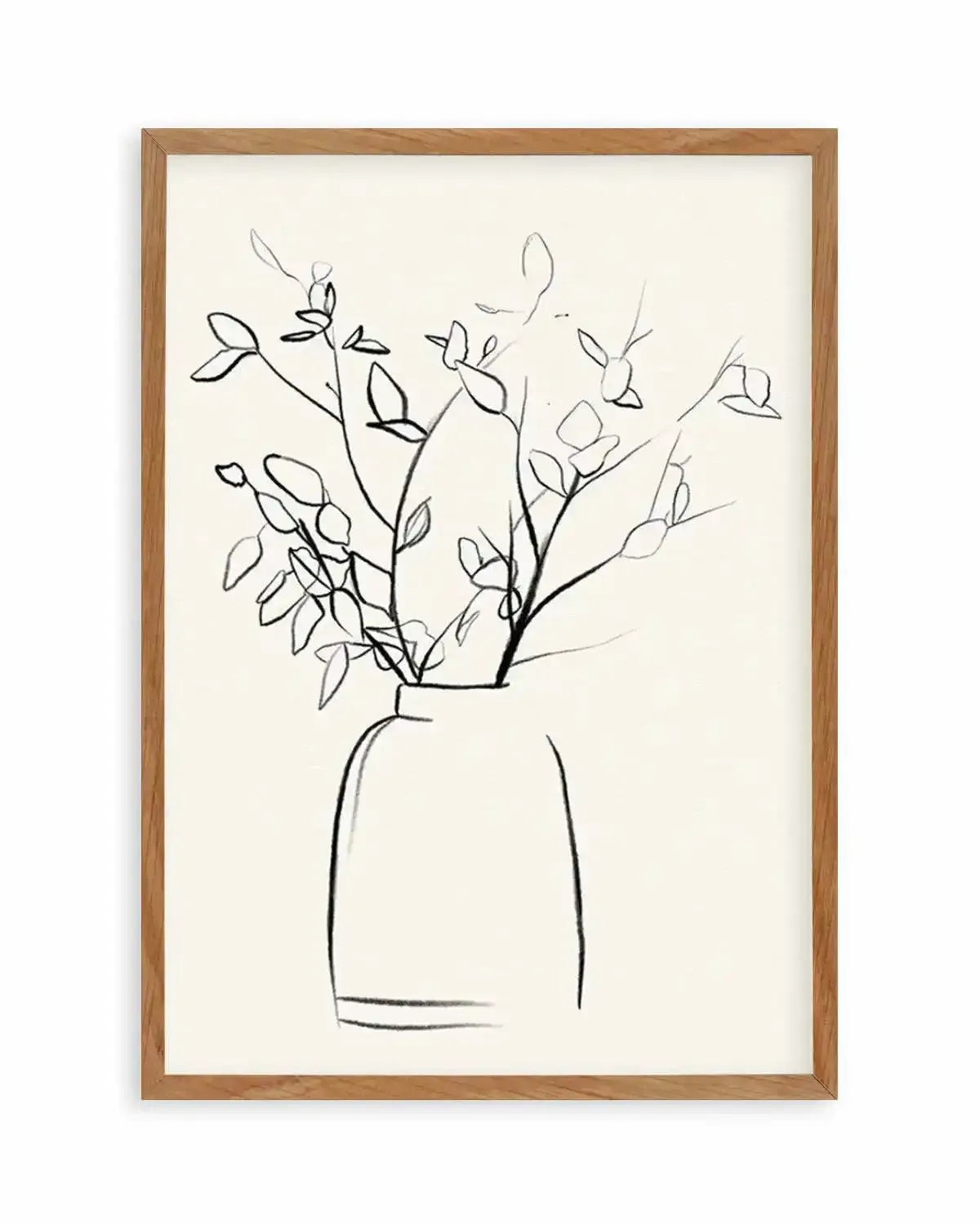 Sketched Flowers I Art Print from Olive et Oriel where you can shop wallpaper and artworks online