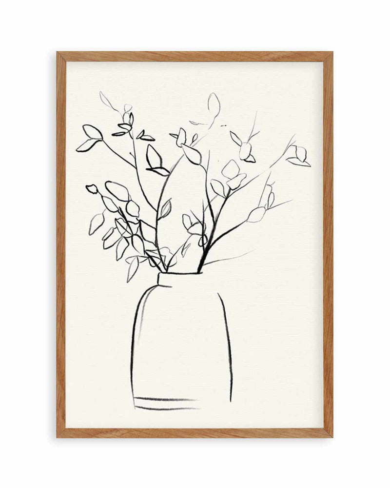 Sketched Flowers I Art Print