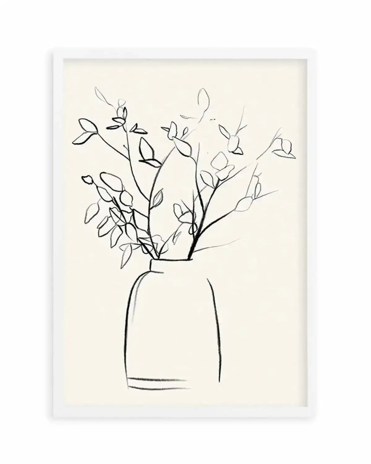 Sketched Flowers I Art Print from Olive et Oriel where you can shop wallpaper and artworks online